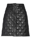 Msgm Woman Mini Skirt Black Size 4 Polyester, Polyurethane Coated In Black