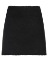 Shop Msgm Woman Mini Skirt Black Size 2 Virgin Wool, Polyamide, Alpaca Wool