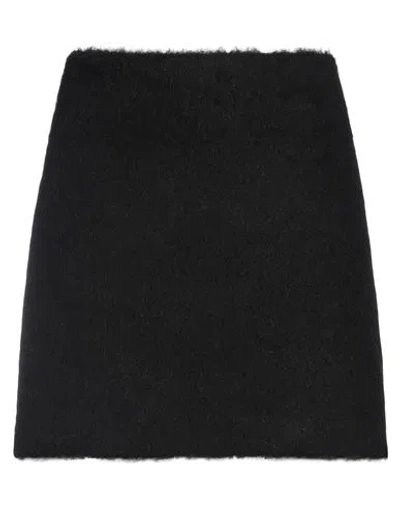 Msgm Knitted Mini Skirt In Black