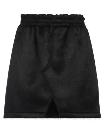 Msgm Woman Mini Skirt Black Size S Acrylic, Viscose, Polyester