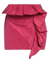 Msgm Woman Mini Skirt Fuchsia Size 4 Polyester In Pink