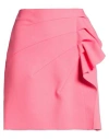 Msgm Woman Mini Skirt Fuchsia Size 6 Polyester, Viscose, Elastane In Pink