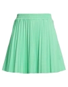 Msgm Woman Mini Skirt Light Green Size S Polyester, Cotton