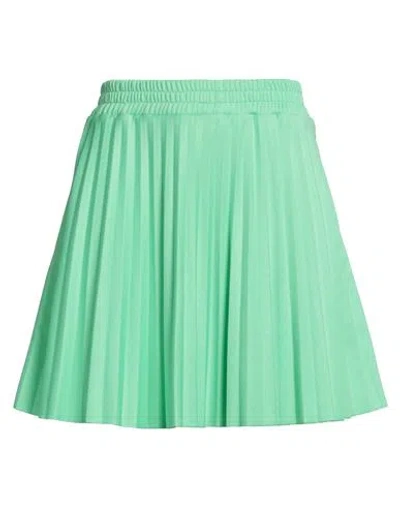 Msgm Woman Mini Skirt Light Green Size S Polyester, Cotton