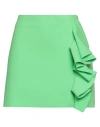 Msgm Woman Mini Skirt Lime Green Size 4 Polyester, Viscose, Elastane