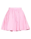 Msgm Woman Mini Skirt Pink Size 6 Cotton In Pink