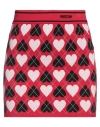 Msgm Woman Mini Skirt Red Size L Viscose, Polyester In Red
