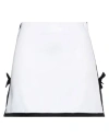 Msgm Woman Mini Skirt White Size 4 Viscose, Polyester In White