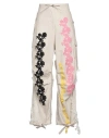 Msgm Pants  Woman Color Yellow Cream In Beige