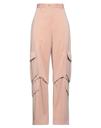 Msgm Woman Pants Beige Size 8 Viscose