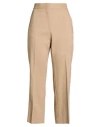 Msgm Woman Pants Beige Size 8 Viscose, Polyester, Elastane In Neutral