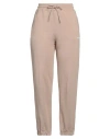 Msgm Woman Pants Sand Size Xl Cotton In Beige