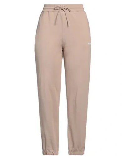 Msgm Woman Pants Sand Size Xl Cotton In Beige