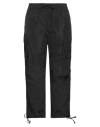 Msgm Nylon Cargo Pants In Black