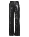 Msgm Woman Pants Black Size 2 Cotton, Polyamide, Polyester In Black