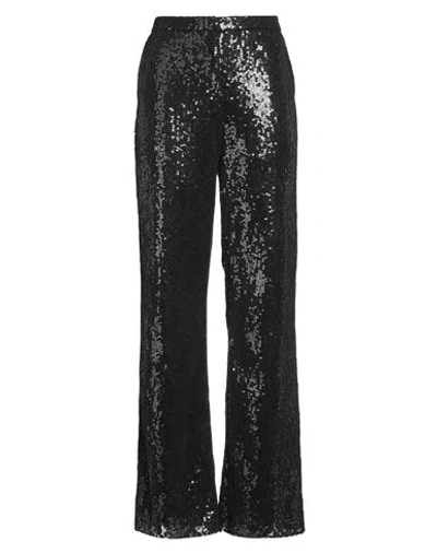 Msgm Woman Pants Black Size 2 Cotton, Polyamide, Polyester