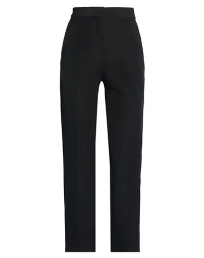 Msgm Woman Pants Black Size 4 Polyester, Elastane