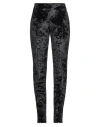Msgm Woman Pants Black Size 4 Polyester, Elastane In Black