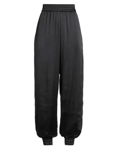 Msgm Woman Pants Black Size 4 Recycled Polyester, Polyester