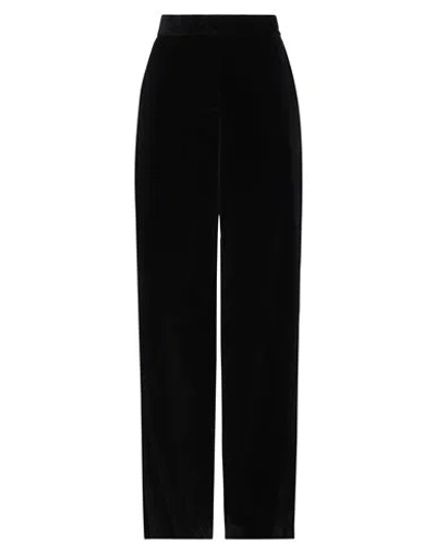 Msgm Woman Pants Black Size 6 Cotton