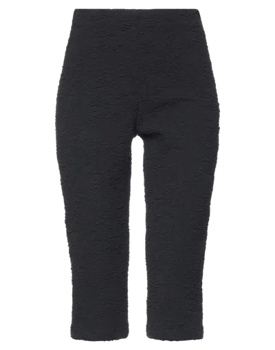 Msgm Cropped Pants In Black