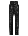 Msgm Woman Pants Black Size 6 Polyester In Black