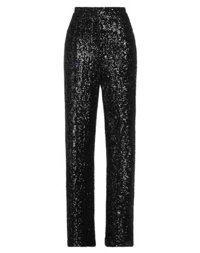 Msgm Woman Pants Black Size 6 Polyester