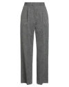 Msgm Woman Pants Black Size 6 Recycled Cotton, Virgin Wool, Cotton In Black