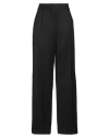 Msgm Woman Pants Black Size 6 Virgin Wool, Elastane