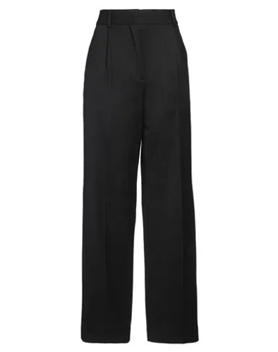 Msgm Woman Pants Black Size 6 Virgin Wool, Elastane In Black