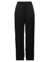 Msgm Woman Pants Black Size 8 Acetate, Viscose In Black