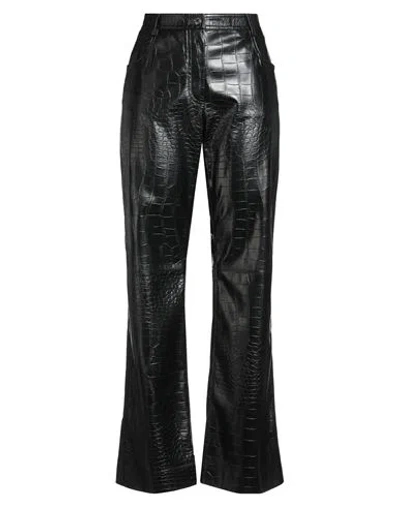 Msgm Woman Pants Black Size 8 Polyester