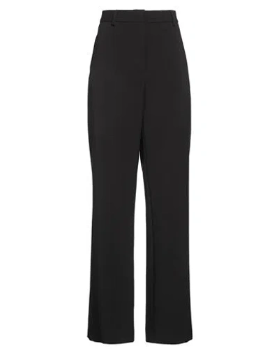 Msgm Woman Pants Black Size 8 Polyester, Elastane