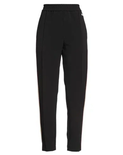 Msgm Woman Pants Black Size 8 Polyester, Elastane