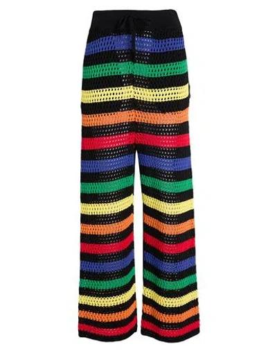 Msgm Woman Pants Black Size Xl Cotton