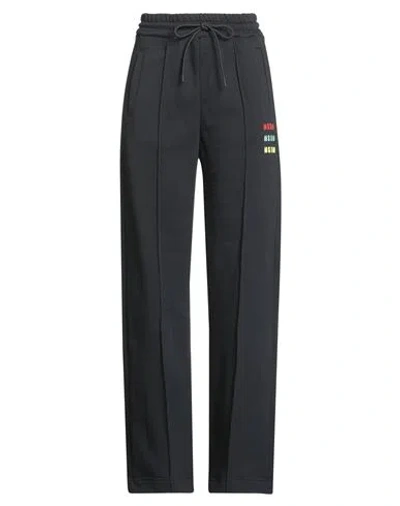 Msgm Woman Pants Black Size Xl Cotton