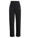 Msgm Woman Pants Black Size Xl Cotton In Blue