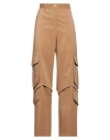 Msgm Multi-pocket Cargo Trousers In Beige