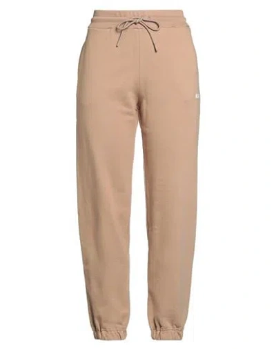 Msgm Woman Pants Camel Size Xl Cotton In Brown