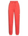 Msgm Woman Pants Coral Size S Cotton In Red