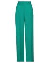 Msgm Woman Pants Emerald Green Size 10 Virgin Wool, Elastane