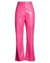 Msgm Woman Pants Fuchsia Size 6 Polyester In Pink