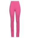 Msgm Woman Pants Fuchsia Size L Viscose, Polyester In Pink