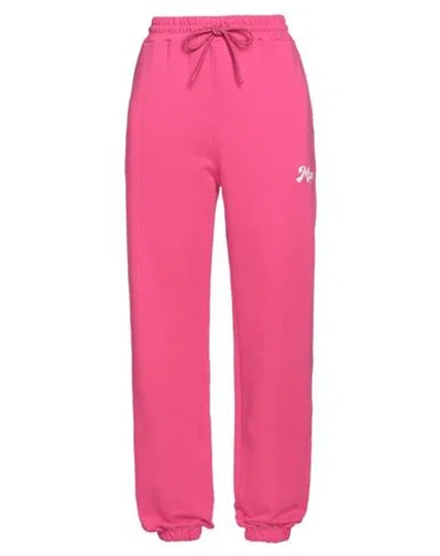 Msgm Woman Pants Fuchsia Size M Cotton In Pink