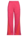 Msgm Woman Pants Fuchsia Size Xs Cotton, Polyester In Pink
