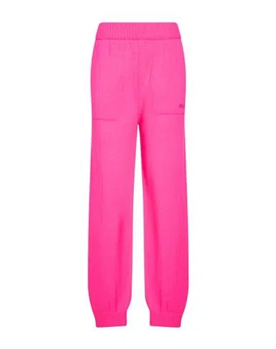 Msgm Woman Pants Fuchsia Size Xxs Wool, Cashmere In Pink