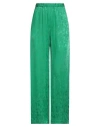Msgm Woman Pants Green Size 2 Acetate, Viscose, Polyester