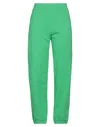 Msgm Woman Pants Green Size Xxs Cotton
