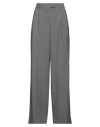Msgm Woman Pants Grey Size 10 Virgin Wool, Elastane In Grey