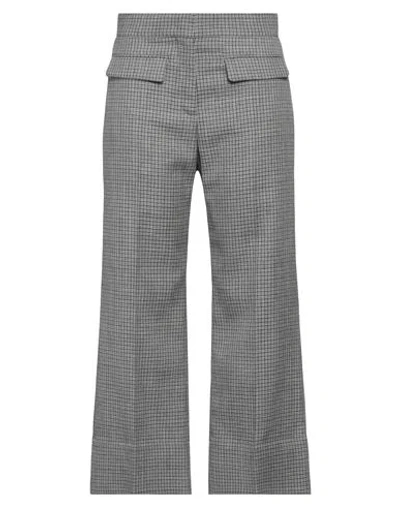 Msgm Woman Pants Grey Size 6 Wool